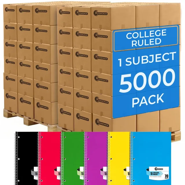 Spiral Notebooks 5000 pack 10.5 in 10.5"