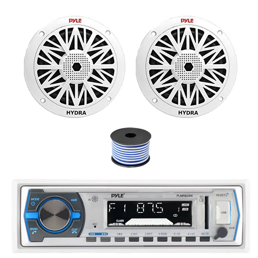 Stereo Receiver 6.5" 200 watt bluetooth