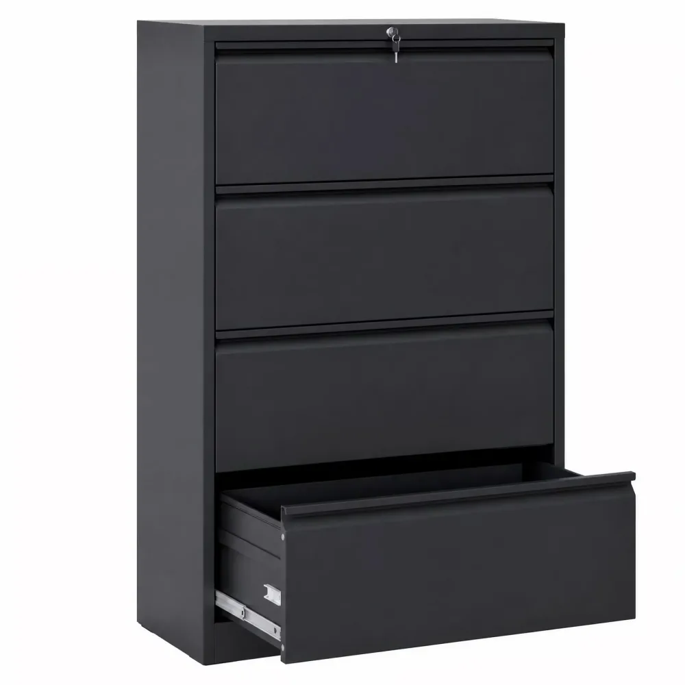 File Cabinet 35.4" locking black