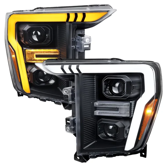 Projector Headlights led black 1 pair