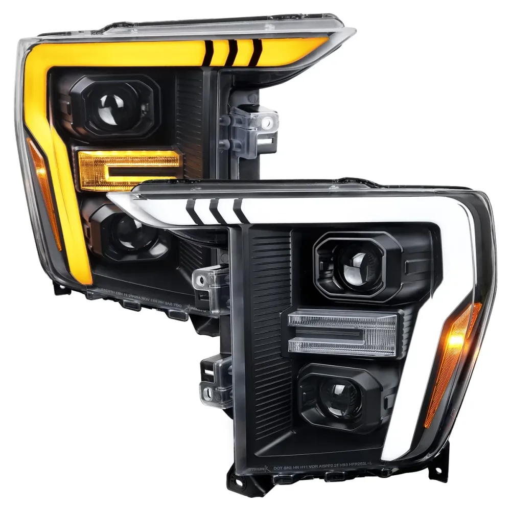 Projector Headlights led black 1 pair