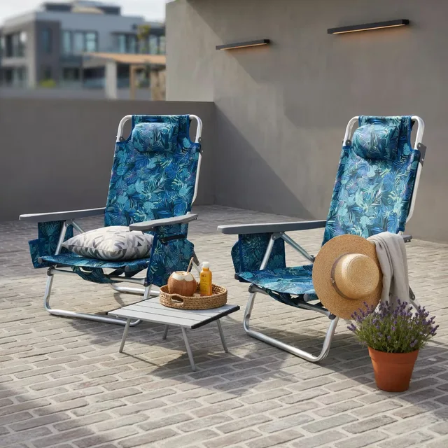 Beach Chair adjustable folding portable