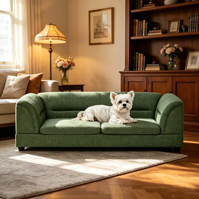 Pet Sofa green 75" 24"