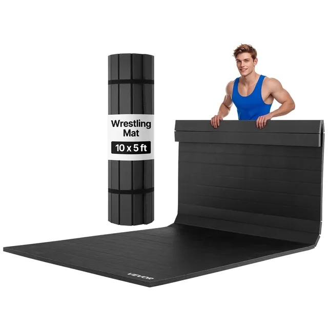 Wrestling Mat waterproof black 1 ft