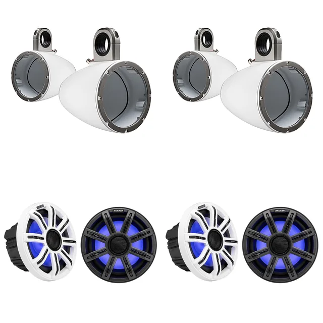Audio Components 8" 2 pair white