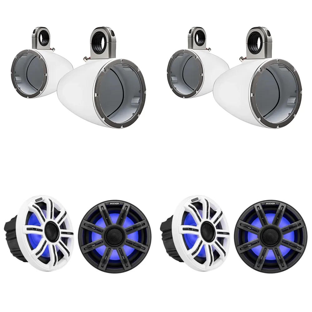 Audio Components 8" 2 pair white