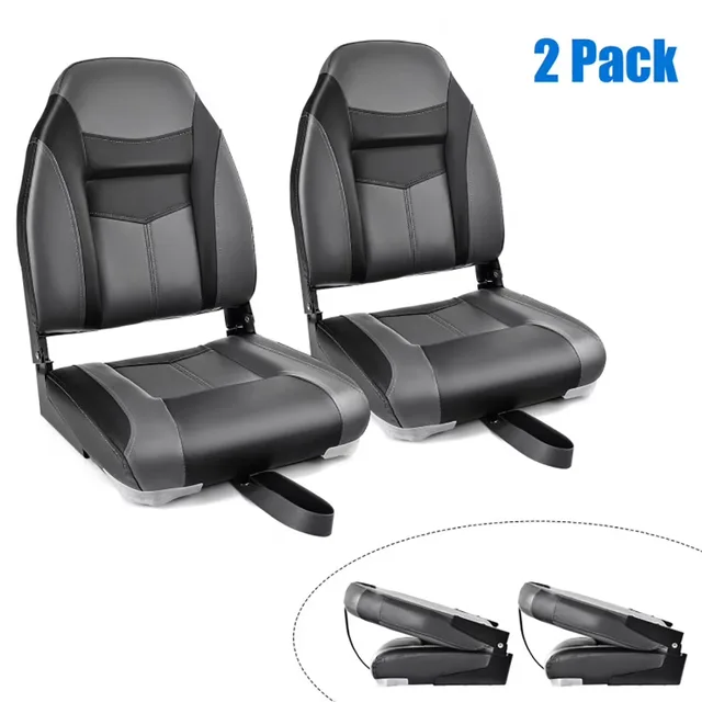 Boat Chair folding black grey
