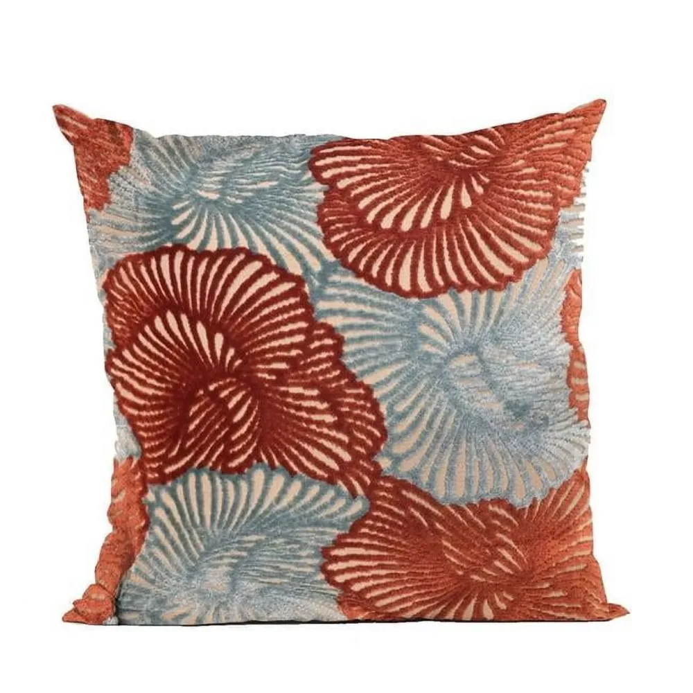Throw Pillow 30 in red blue
