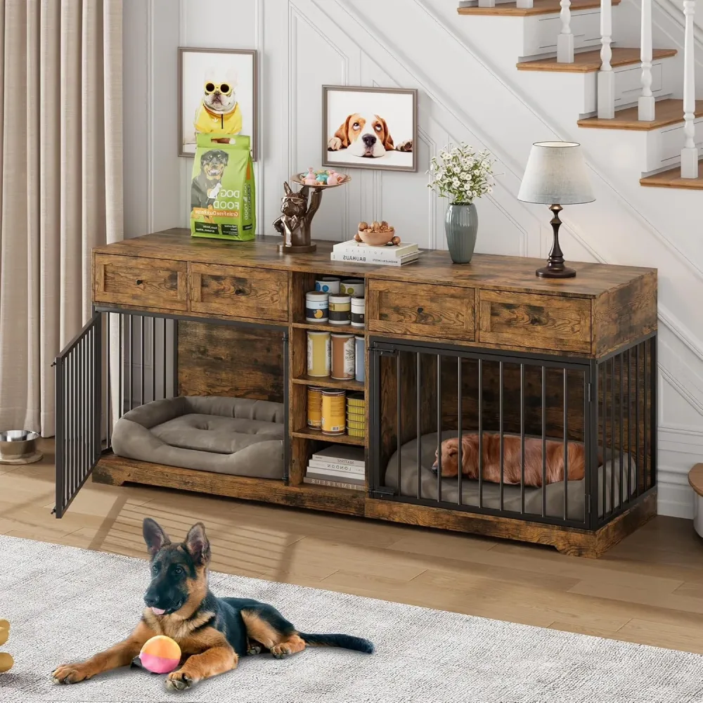Dog Crate 82" brown 35"