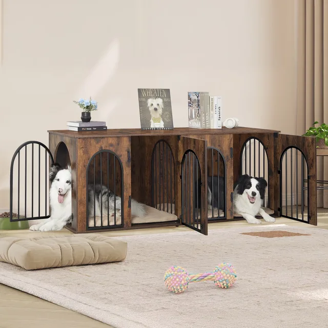 Dog Crate 71" 71 in brown