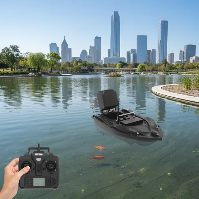 Bait Boat 6.3 in black 100-240v