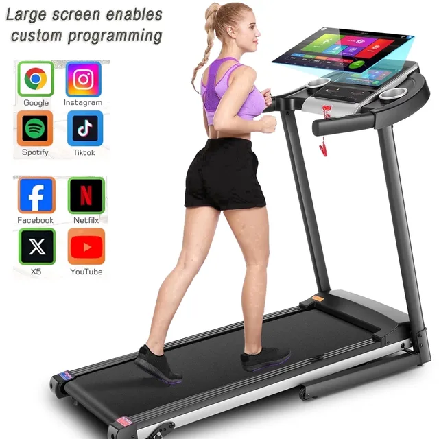 Folding Treadmill 10" 3.5hp 350lb