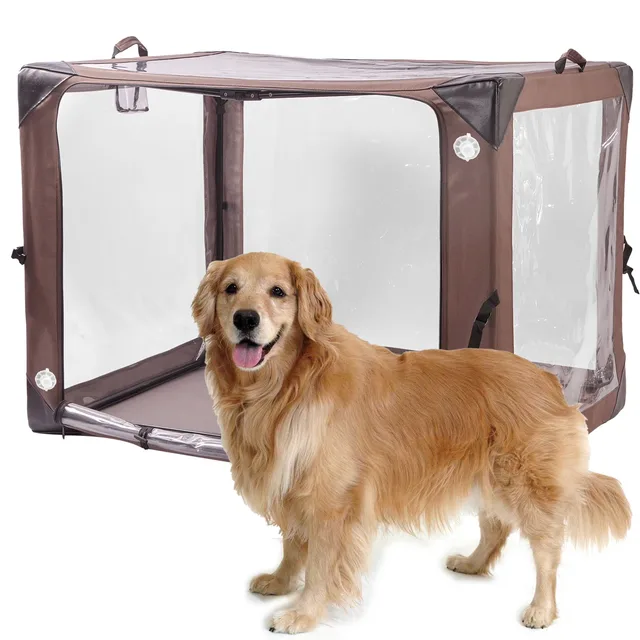 Dog Crate 43.3 in portable folding