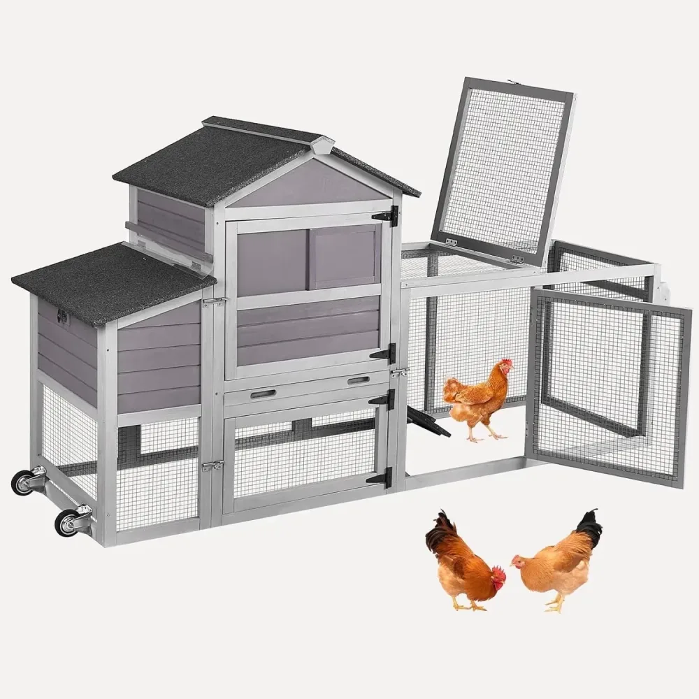 Chicken Coop grey gray 82.4"