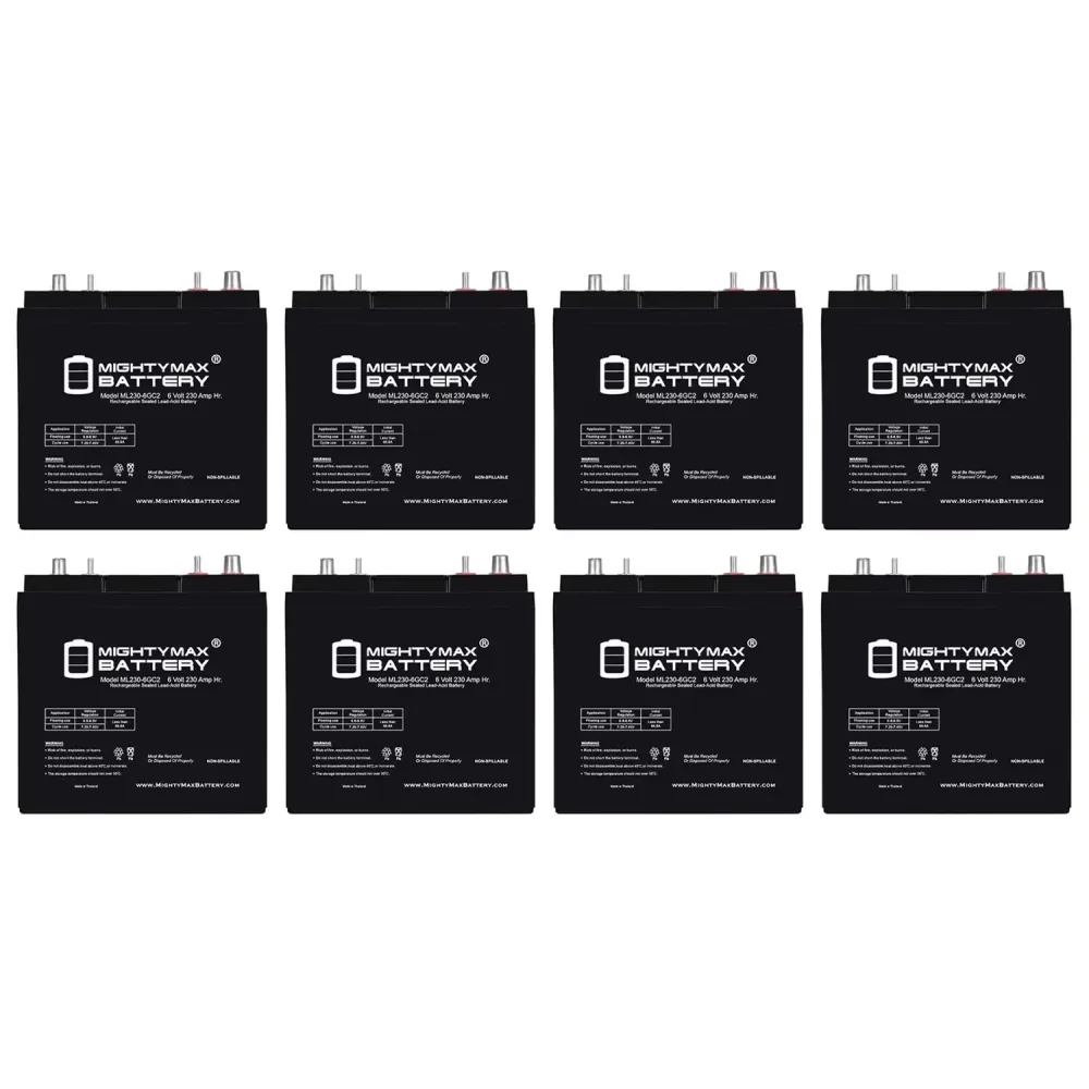 Battery 6v 8 pack 6 volt