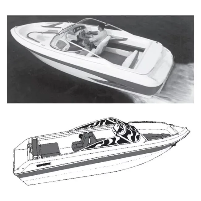 Boat Cover 22 ft gray 22'