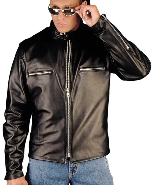 Leather Motorcycle black 1.2 mm