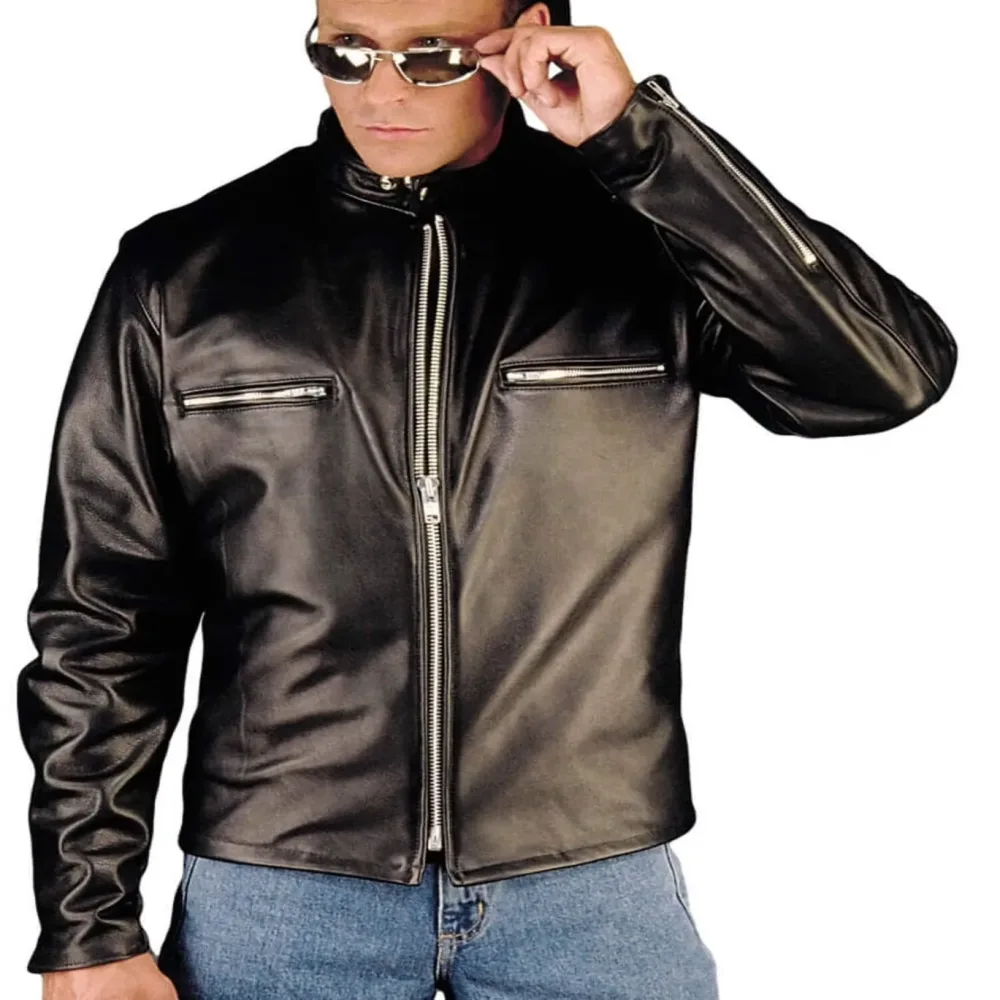 Leather Motorcycle black 1.2 mm