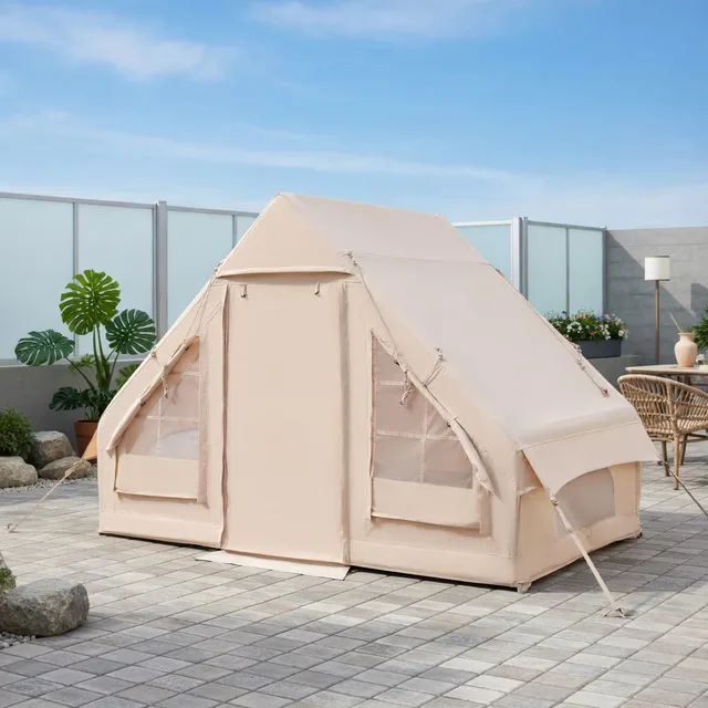 Camping Tent 4-6 people waterproof beige
