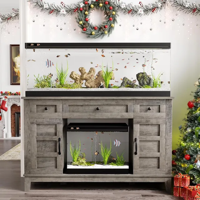 Fish Tank 55-75 gallon 1400lbs grey