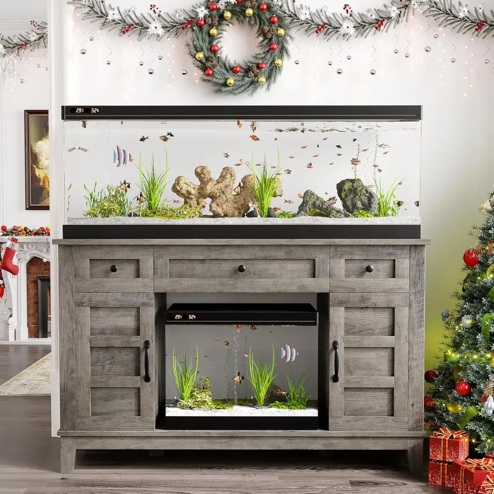 Fish Tank 55-75 gallon 1400lbs grey