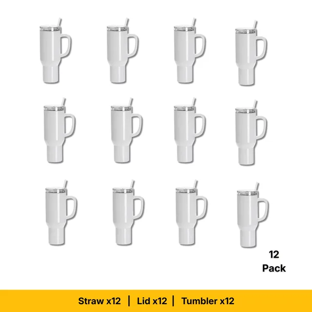 Coolers & Hydration 40 oz 12 pack white