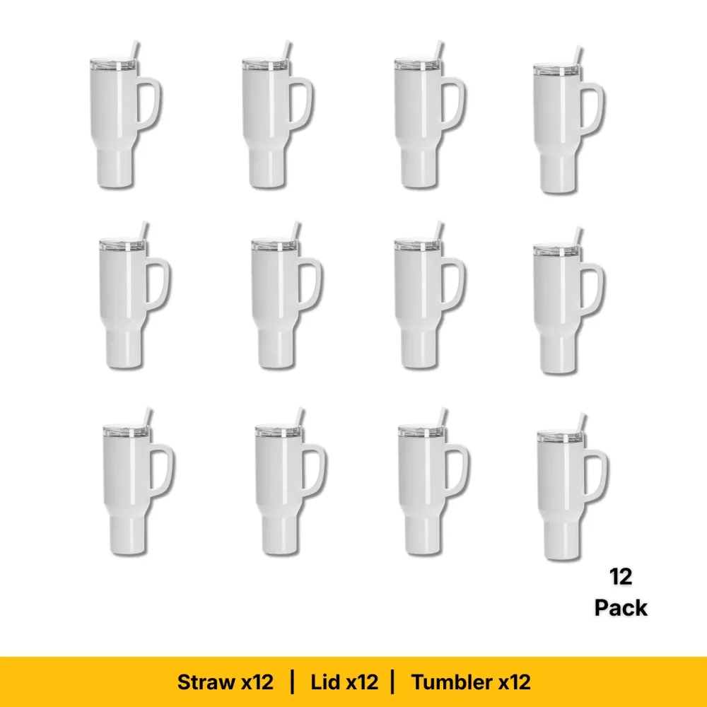 Coolers & Hydration 40 oz 12 pack white