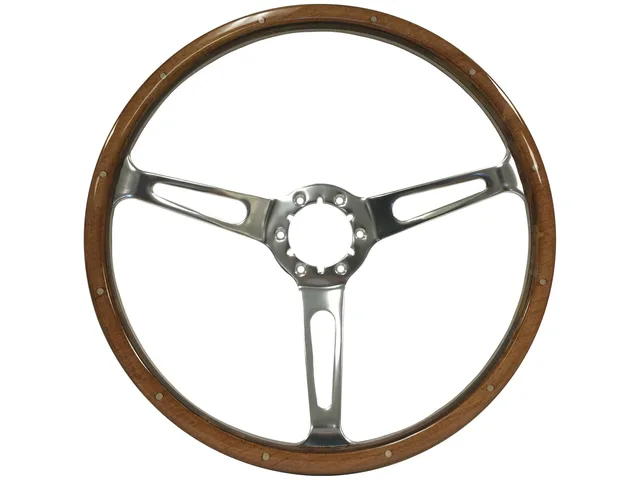Wood Steering 15 inch 2 inch 70mm