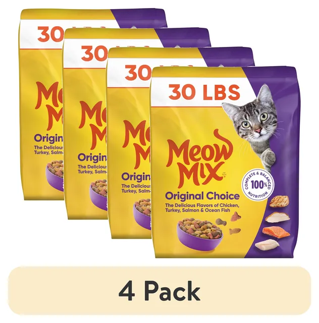 Cat Food 4 pack 30 lb 13.6 kg