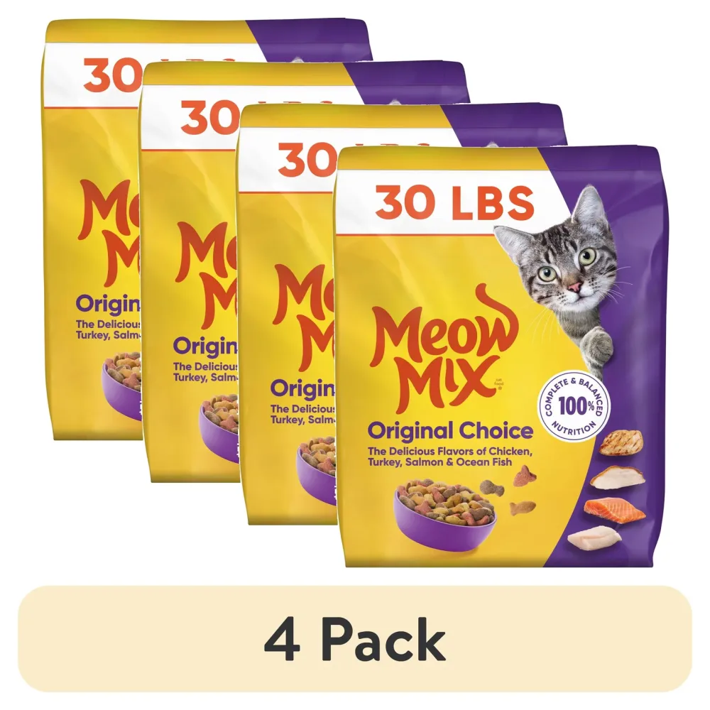 Cat Food 4 pack 30 lb 13.6 kg