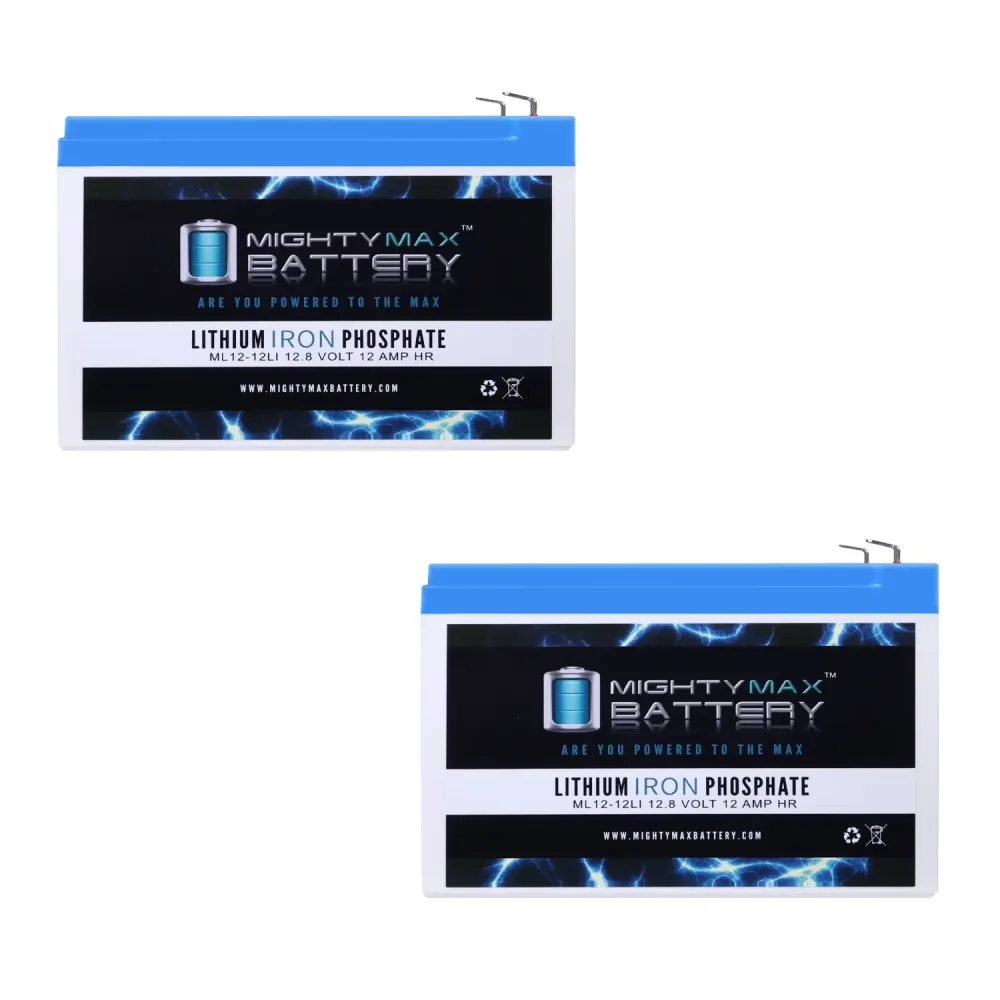 Battery 12 volt 2 pack rechargeable