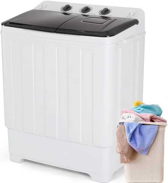 Washing Machine 30lbs portable black