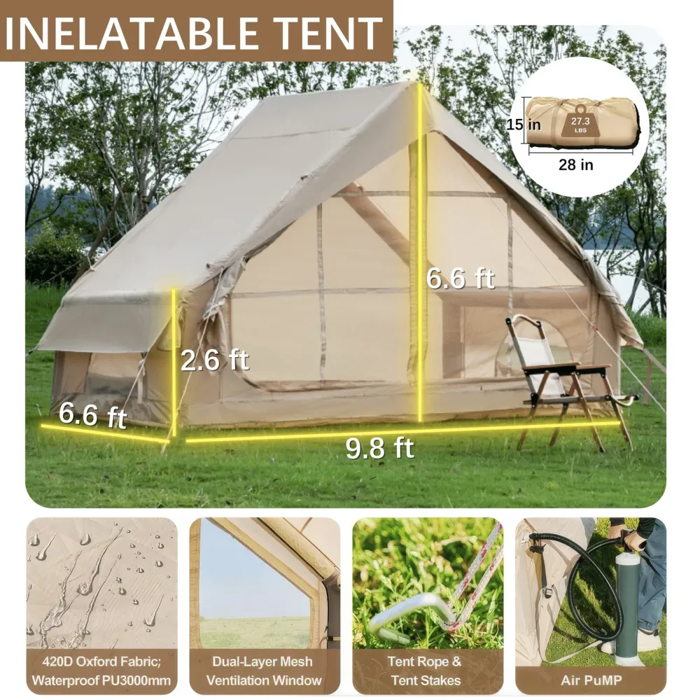 Inflatable Tent 4-6 person waterproof 4-6 people