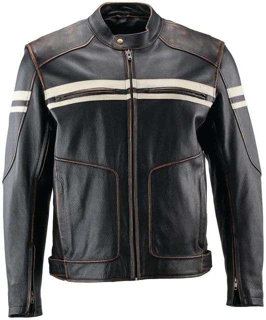 Leather Jacket black 6.1 lb insulated
