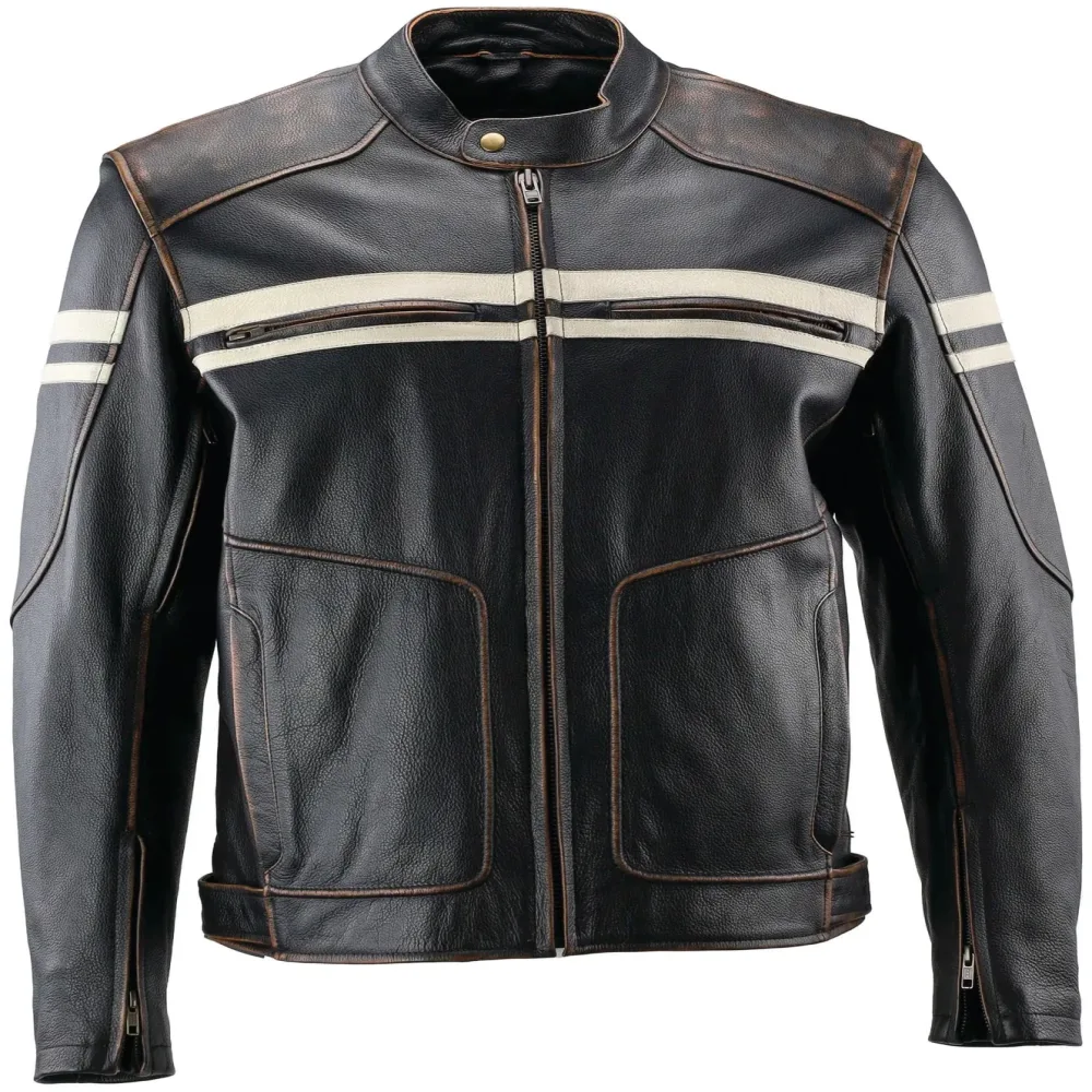 Leather Jacket black 6.1 lb insulated