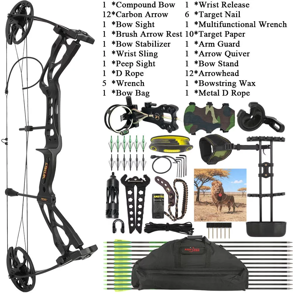 Compound Bow adjustable black