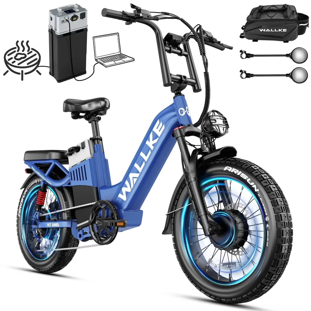 Electric Bike 48v portable blue