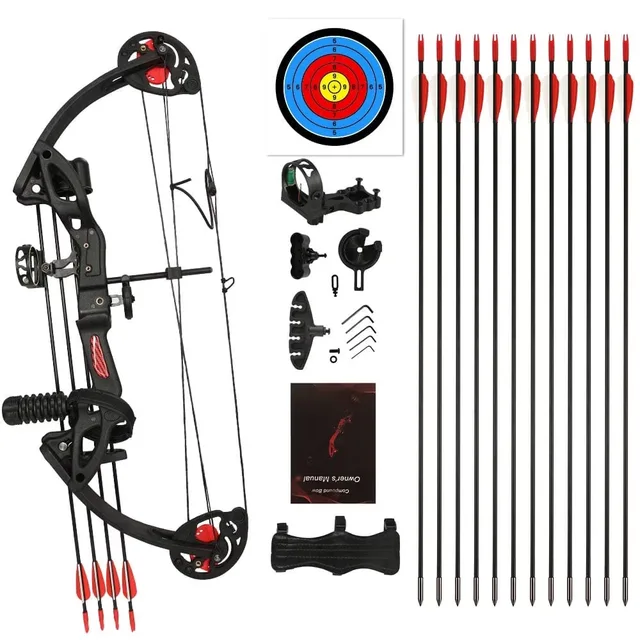 Compound Bow 15-29lbs 19-28 inch adjustable
