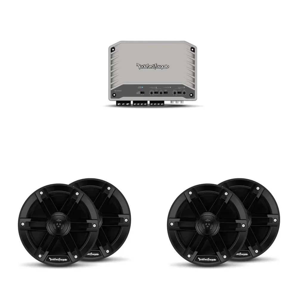 Marine Audio 6.5" 4 pack black