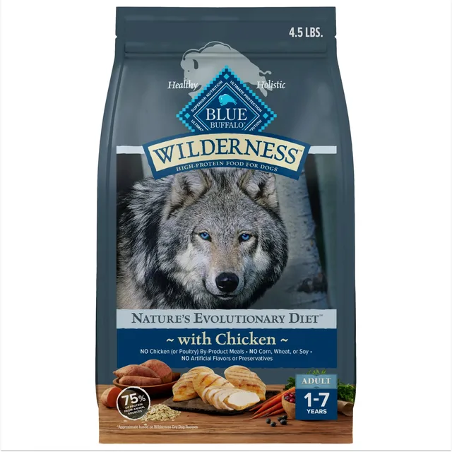 Dog Food 4.5 lb blue