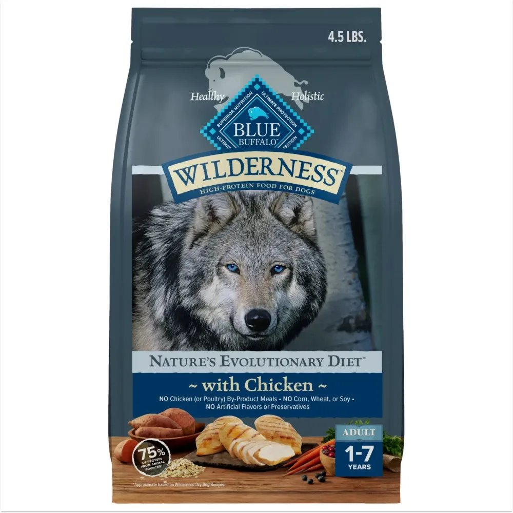 Dog Food 4.5 lb blue