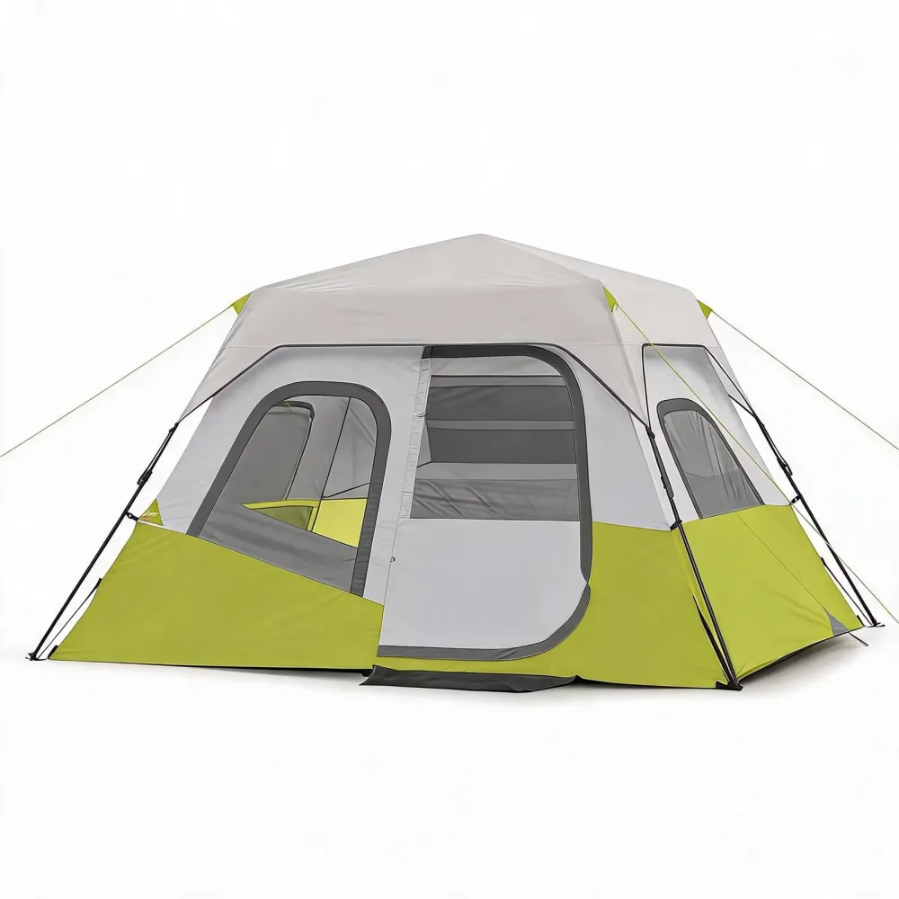 Cabin Tent 6 person gray 11 feet