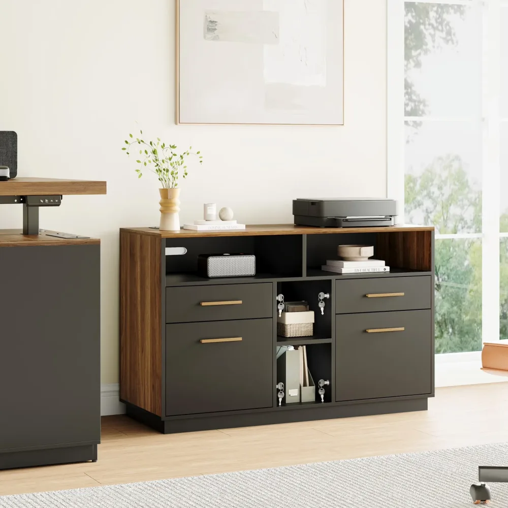 File Cabinet black locking adjustable