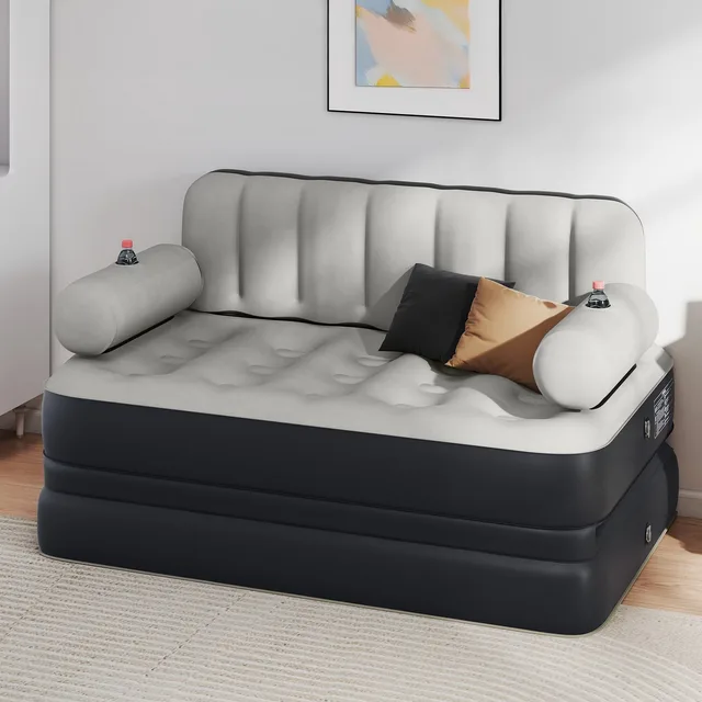 Inflatable Sofa portable black 2 people