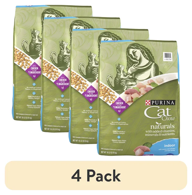 Cat Food 4 pack 18 lb 6.3 lb