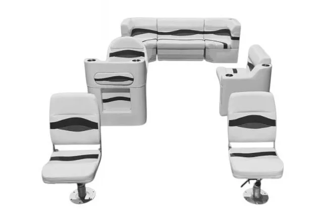Pontoon Furniture gray red blue