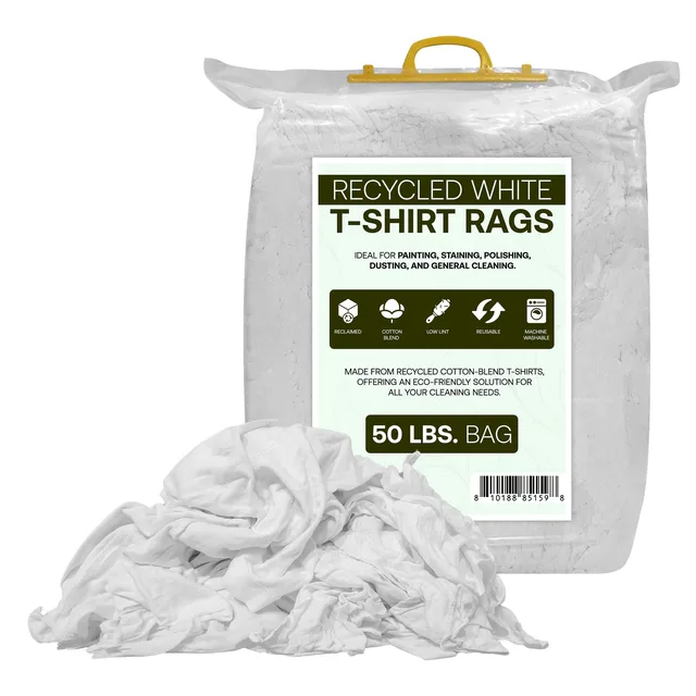 Cleaning Rags 600 lb 50 lbs white