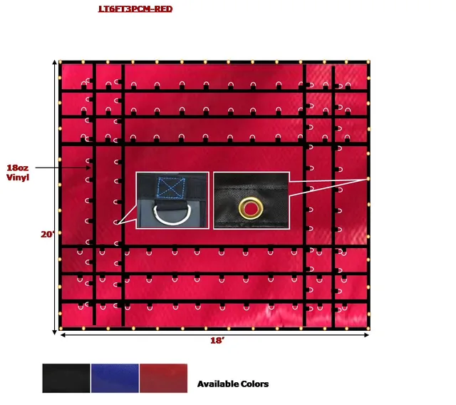Tent Accessories 18oz red 20'