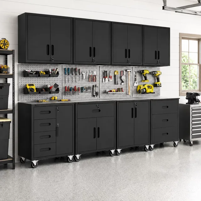 Storage Cabinet black heavy-duty adjustable