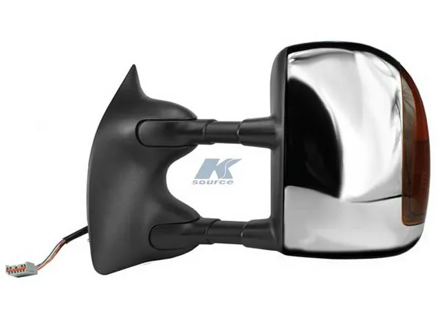 Towing Mirror adjustable folding black
